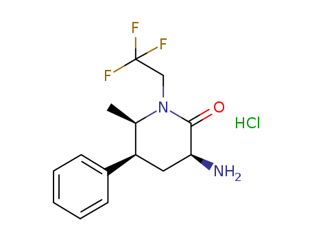 (3S,5S,6R)-3-amino-6-methyl-5-phenyl-1-(2,2,2-trifluoroethyl)piperidin-2-one hydrochloride(1375470-88-4)