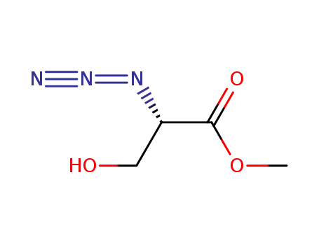 Molecular Structure of 162463-99-2 ((S)-2-azido-3-hydroxypropionic acid methyl ester)