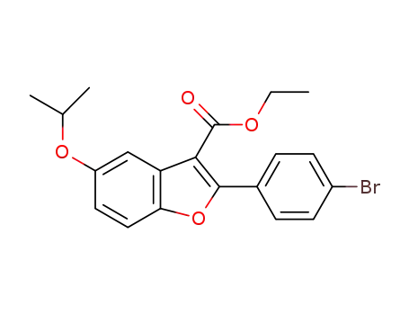 Molecular Structure of 691856-79-8 (ethyl 2-(4-bromophenyl)-5-isopropoxybenzofuran-3-carboxylate)