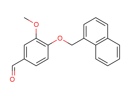 Molecular Structure of 212621-51-7 (3-METHOXY-4-(1-NAPHTHYLMETHOXY)BENZALDEHYDE)