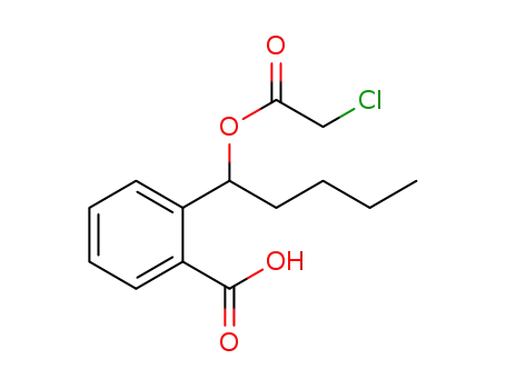 Molecular Structure of 1107060-38-7 ((+/-)-2-[1-(2-chloroacetoxy)pentyl]benzoic acid)