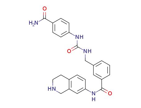 Molecular Structure of 1038549-25-5 (Benzamide, 3-[[[[[4-(aminocarbonyl)phenyl]amino]carbonyl]amino]methyl]-N-(1,2,3,4-tetrahydro-7-isoquinolinyl)-)