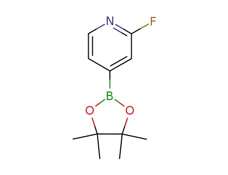 Molecular Structure of 458532-86-0 (2-FLUOROPYRIDINE-4-BORONIC ACID PINACOL ESTER)