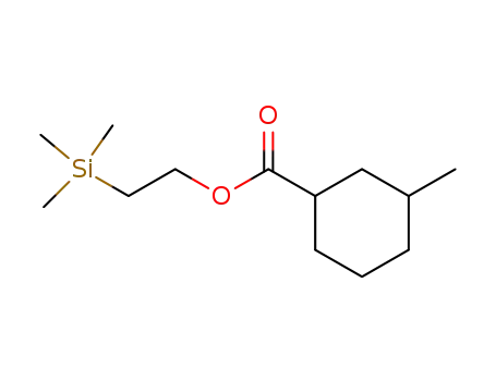 Molecular Structure of 861858-86-8 ((cis/trans)-3-methyl-cyclohexanecarboxylic acid 2-trimethylsilanyl-ethyl ester)