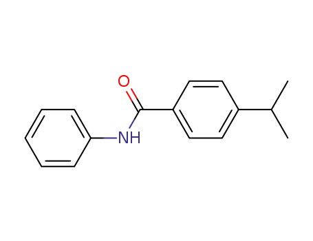 Molecular Structure of 15088-90-1 (N-phenyl-4-(propan-2-yl)benzamide)