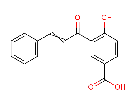 Molecular Structure of 16635-16-8 (Benzoic acid, 4-hydroxy-3-(1-oxo-3-phenyl-2-propenyl)-)