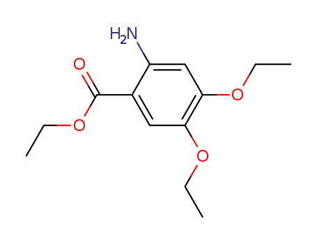 Molecular Structure of 460750-27-0 (ETHYL-2-AMINO-4,5-DIETHOXYBENZOATE)