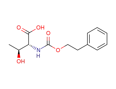 Molecular Structure of 1439367-77-7 ((2R,3S)-3-hydroxy-2-(phenethyloxycarbonylamino)-butanoic acid)