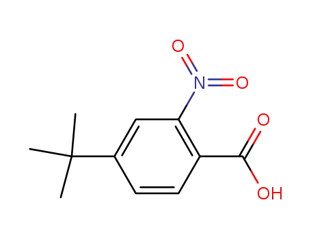 Molecular Structure of 103797-19-9 (4-Tert-butyl-2-nitro-benzoic acid)