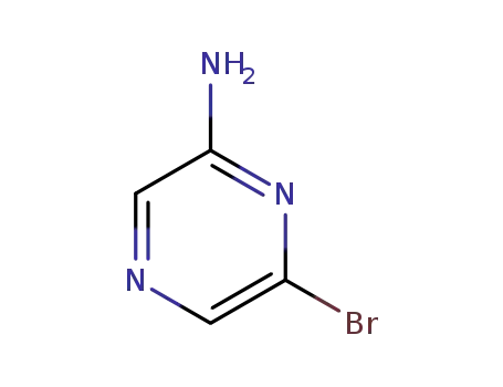 Molecular Structure of 54237-53-5 (6-BROMOPYRAZIN-2-AMINE)