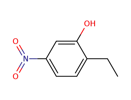 Molecular Structure of 90005-90-6 (Phenol,  2-ethyl-5-nitro-)