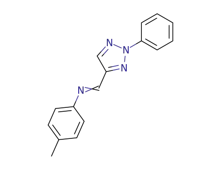 Molecular Structure of 6206-72-0 (Benzenamine, 4-methyl-N-[(2-phenyl-2H-1,2,3-triazol-4-yl)methylene]-)