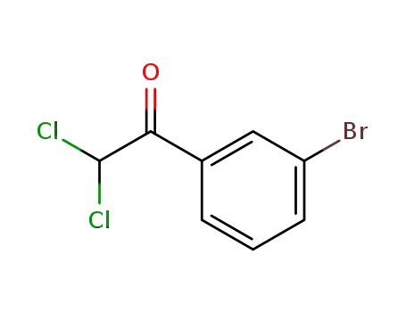 Molecular Structure of 96717-76-9 (Ethanone, 1-(3-bromophenyl)-2,2-dichloro-)