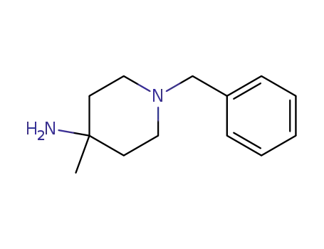 Molecular Structure of 163271-06-5 (4-PIPERIDINAMINE, 4-METHYL-1-(PHENYLMETHYL)-)
