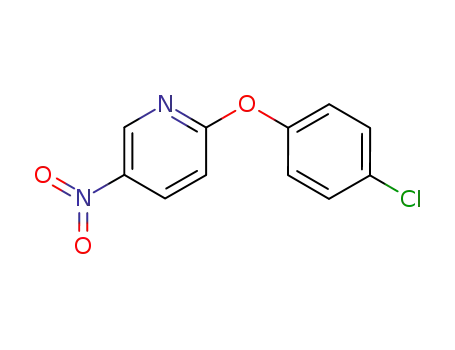 Molecular Structure of 28232-30-6 (2-(4-CHLOROPHENOXY)-5-NITROPYRIDINE)