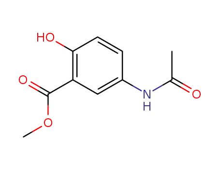 Molecular Structure of 81887-68-5 (methyl 5-(acetylamino)-2-hydroxybenzoate)