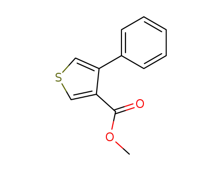 Molecular Structure of 38695-71-5 (METHYL 4-PHENYLTHIOPHENE-3-CARBOXYLATE)