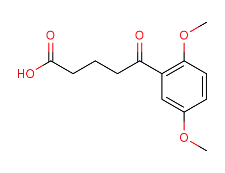 Molecular Structure of 63467-20-9 (5-(2,5-DIMETHOXYPHENYL)-5-OXOVALERIC ACID)