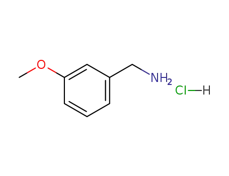 Molecular Structure of 3459-14-1 ((3-methoxyphenyl)methanamine hydrochloride)