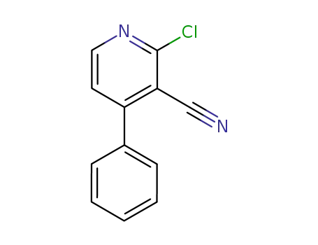 Molecular Structure of 163563-64-2 (2-Chloro-6-phenylnicotinonitrile)