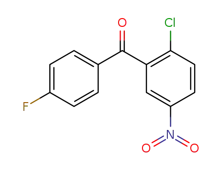 Molecular Structure of 197653-87-5 (Methanone, (2-chloro-5-nitrophenyl)(4-fluorophenyl)-)