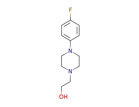 Molecular Structure of 90096-38-1 (1-Piperazineethanol, 4-(4-fluorophenyl)-)