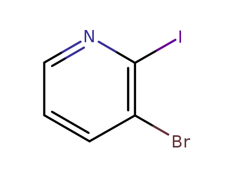 Molecular Structure of 408502-43-2 (3-Bromo-2-iodopyridine)