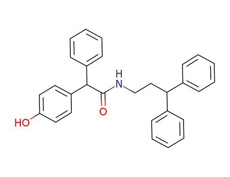 Molecular Structure of 1061757-69-4 (N-(3,3-diphenylpropyl)-2-(4-hydroxyphenyl)-2-phenylacetamide)