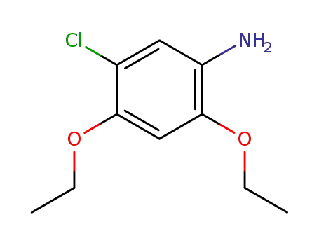 Molecular Structure of 59673-86-8 (Benzenamine, 5-chloro-2,4-diethoxy-)