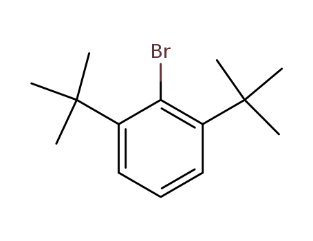 Molecular Structure of 19715-32-3 (Benzene, 2-bromo-1,3-bis(1,1-dimethylethyl)-)