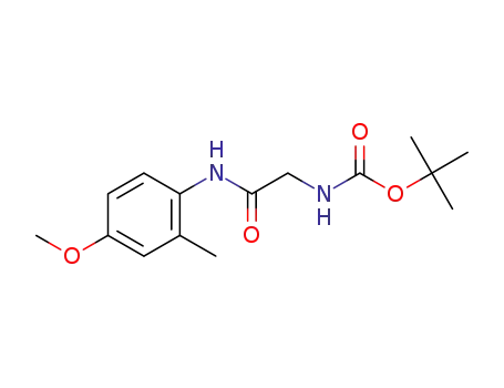 Molecular Structure of 1448525-54-9 ([(4-methoxy-2-methylphenylcarbamoyl)methyl]carbamic acid tert-butyl ester)