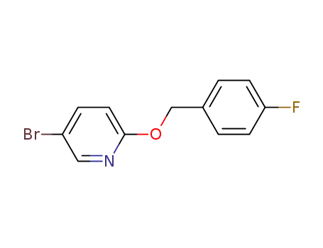 Molecular Structure of 936343-08-7 (5-bromo-2-(4-fluoro-benzyloxy)-pyridine)