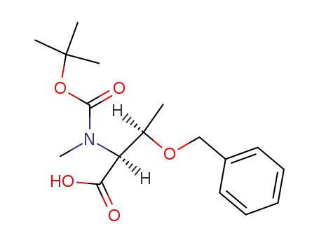 Molecular Structure of 64263-80-5 (N-tert-Butyloxycarbonyl-N-methyl-O-benzyl-L-threonine)
