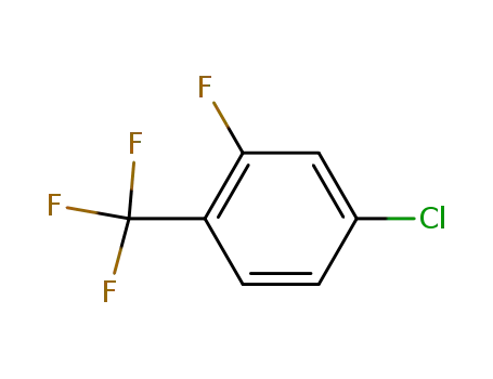 Molecular Structure of 94444-59-4 (4-Chloro-2-fluorobenzotrifluoride)