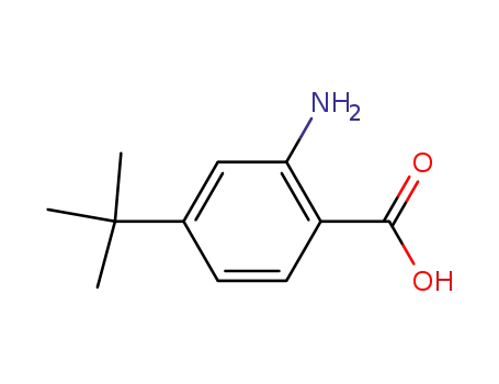 Molecular Structure of 728945-64-0 (Anthranilic acid, 4-tert-butyl- (5CI))