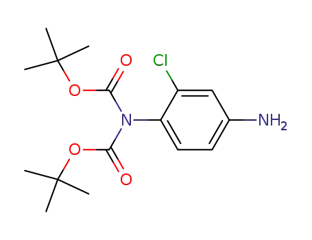Molecular Structure of 252019-51-5 (N,N-DIBOC-2-CHLORO-4-AMINOANILINE)