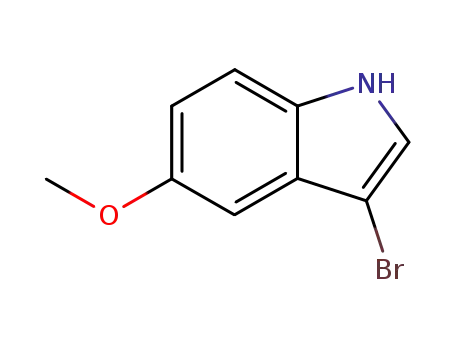Molecular Structure of 85092-83-7 (1H-INDOLE, 3-BROMO-5-METHOXY-)