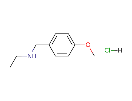 Molecular Structure of 90389-68-7 (N-Ethyl 4-MethoxybenzylaMine HCl)