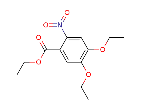 Molecular Structure of 460750-26-9 (4,5-DIETHOXY-2-NITRO BENZOIC ACID ETHYL ESTER)