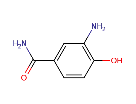 Molecular Structure of 120629-58-5 (Benzamide, 3-amino-4-hydroxy- (9CI))