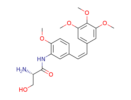 Propanamide,2-amino-3-hydroxy-N-[2-methoxy-5-[(1Z)-2-(3,4,5-trimethoxyphenyl)ethenyl]phenyl]-,(2S)-