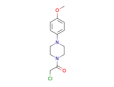 Molecular Structure of 92513-17-2 (2-CHLORO-1-[4-(4-METHOXY-PHENYL)-PIPERAZIN-1-YL]-ETHANONE)
