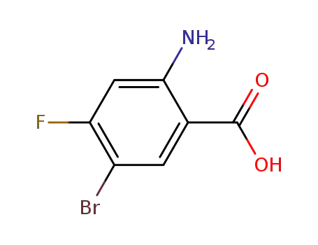 Molecular Structure of 143945-65-7 (2-Amino-5-bromo-4-fluorobenzoicacid)