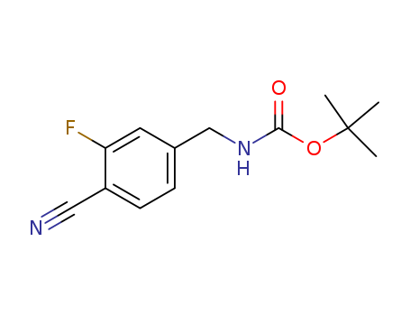 Carbamic acid,[(4-cyano-3-fluorophenyl)methyl]-, 1,1-dimethylethyl ester (9CI)