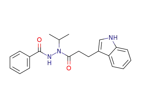 Molecular Structure of 1407499-61-9 (N'-(3-(1H-indol-3-yl)propanoyl)-N'-isopropylbenzohydrazide)