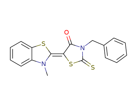 4-Thiazolidinone, 5-(3-methyl-2(3H)-benzothiazolylidene)-3-(phenylmethyl)-2-thioxo-