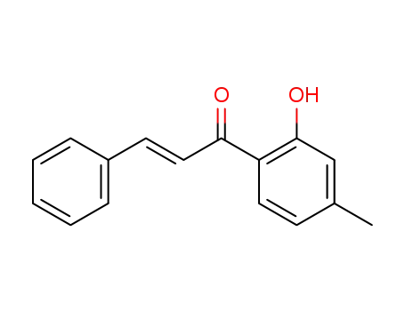 Molecular Structure of 52923-28-1 (2-Propen-1-one, 1-(2-hydroxy-4-methylphenyl)-3-phenyl-, (E)-)