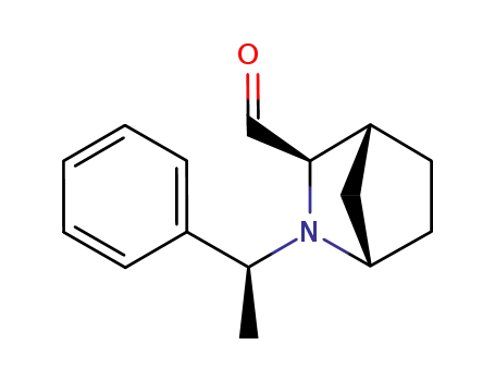 2-Azabicyclo[2.2.1]heptane-3-carboxaldehyde, 2-[(1S)-1-phenylethyl]-,
(1S,3R,4R)-