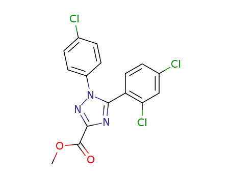 1H-1,2,4-Triazole-3-carboxylic  acid,1-(4-chlorophenyl)-5-(2,4-dichlorophenyl)-,methyl  ester