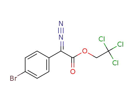 Molecular Structure of 1641528-26-8 (2,2,2-trichloroethyl 2-(4-bromophenyl)-2-diazoacetate)